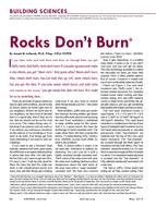 Building Sciences: Rocks Don't Burn