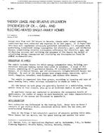 BO-2365 — Energy Uage and Relative Utilization Efficiencies of Oil-, Gas-, and Electric-Heated Single-Family Homes