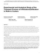 DE-13-C042 — Experimental and Analytical Study of the Transient Process of Infiltration/Exfiltration in Walk-in Coolers