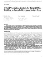 DE-13-C069 — Hybrid Ventilation System for Tenant Office Building in Densely Developed Urban Area