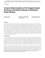 DE-13-C035 — Inverse Determination of Air Supply Speed for Room Ventilation Based on Reduced Order Models