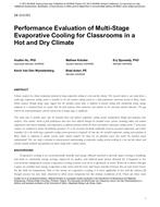 DE-13-C051 — Performance Evaluation of a Multi-Stage Evaporative Cooling System for Classrooms in a Hot and Dry Climate