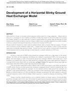 DE-13-C060 — Development of a Horizontal Slinky Ground Heat Exchanger Model