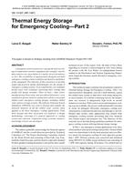 DE-13-007 — Thermal Energy Storage for Emergency Cooling, Part 2 (RP-1387)