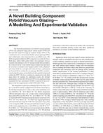 DE-13-038 — A Novel Building Component Hybrid Vacuum Glazing – A Modeling and Experimental Validation