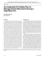 DE-13-013 — An Integrated Fire Safety Plan to Manage Smoke Movement during a High-Rise Fire