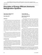 DE-13-019 — Principles of Energy Efficient Ammonia Refrigeration Systems