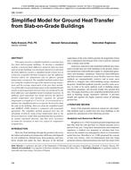 DE-13-041 — Simplified Model for Ground Heat Transfer from Slab-On-Grade Buildings