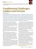 HVAC Applications: Conditioning Challenges: Lobbies and Atriums