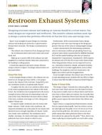 Engineer's Notebook: Restroom Exhaust Systems