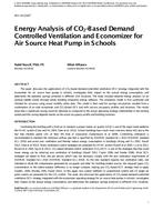 NY-14-C047 — Energy Analysis of CO2-Based Demand Controlled Ventilation and Economizer for Air Source Heat Pump in Schools