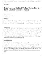 NY-14-C087 — Experiences on Radiant Cooling Technology in Latin America Country – Mexico