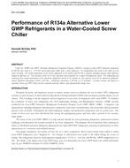 NY-14-C065 — Performance of R134a Alternative Lower GWP Refrigerants in a Water-Cooled Screw Chiller