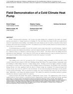 NY-14-C062 — Field Demonstration of a Cold Climate Heat Pump