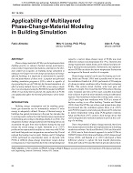 NY-14-006 — Applicability of Multilayered Phase-Change-Material Modeling in Building Simulation