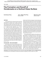 NY-14-040 — The Formation and Runoff of Condensate on a Vertical Glass Surface