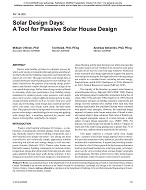 NY-14-009 — Solar Design Days: A Tool for Passive Solar House Design