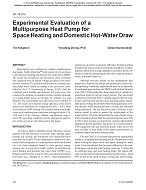 NY-14-015 — Experimental Evaluation of a Multi-Purpose Heat Pump for Space Heating and Domestic Hot Water Draw