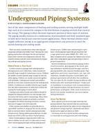 Engineer's Notebook: Underground Piping Systems