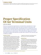 Proper Specification of Air Terminal Units