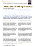 Engineer's Notebook: Overlooked Code Requirements