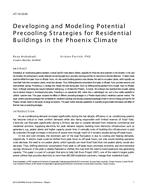 AT-15-C030 — Developing and Modeling Potential Precooling Strategies for Residential Buildings in the Phoenix Climate