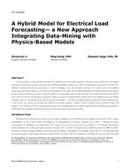 AT-15-C063 — A Hybrid Model for Electrical Load Forecasting–A New Approach Integrating Data-Mining with Physics-Based Models