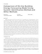 AT-15-C024 — Comparison of On-Line Building Energy Forecasting Model Using System Identification Method and Other Methods