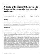 AT-15-C035 — A Study of Refrigerant Dispersion in Occupied Spaces under Parametric Variation