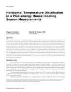 AT-15-C070 — Horizontal Temperature Distribution in a Plus-Energy House: Cooling Season Measurements