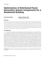 AT-15-C028 — Optimization of Distributed Power Generation System Components for a Residential Building