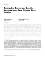 AT-15-C020 — Improving Indoor Air Quality–Lessons from Two Chinese Case Studies