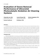 AT-15-C066 — Evaluation of Ozone Removal Performance of Ultraviolet Photocatalytic Oxidation Air-Cleaning Systems