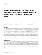 AT-15-C049 — Retail Store Energy Savings with Modified Ventilation Rates Based on Real-Time Occupancy Data (RP-1596)