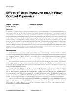 AT-15-C042 — Effect of Duct Pressure on Airflow Control Dynamics