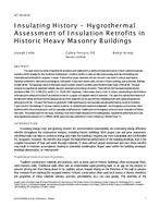 AT-15-C012 — Insulating History–Hygrothermal Assessment of Insulation Retrofits in Historic Heavy Masonry Buildings