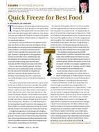 Refrigeration Applications: Quick Freeze for Best Food