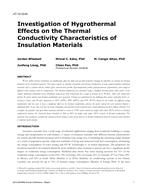 AT-15-C045 — Investigation of Hygrothermal Effects on the Thermal Conductivity Characteristics of Insulation Materials