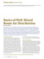 Basics of Well-Mixed Room Air Distribution