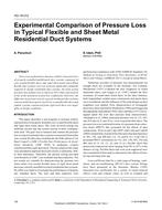 HO-18-012 — Experimental Comparison of Pressure Loss in Typical Flexible and Sheet Metal Residential Duct Systems