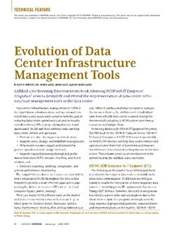 Evolution of Data Center Infrastructure Management Tools