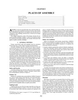 A05 — Places of Assembly (SI)