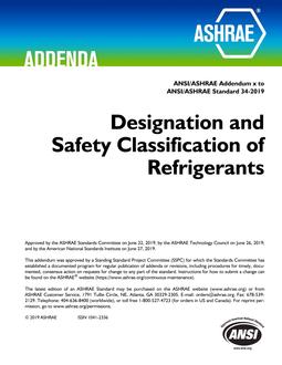 ASHRAE 34-2016 Addendum x