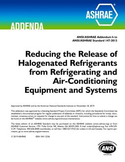 ASHRAE 147-2013 Addendum h