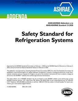 ASHRAE 15-2019 Addendum a