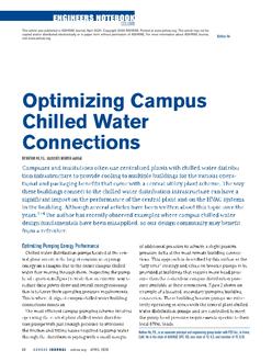 Engineers Notebook: Optimizing Campus Chilled Water Connections