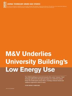 ASHRAE Technology Award: M&V Underlies University Building's Low Energy Use