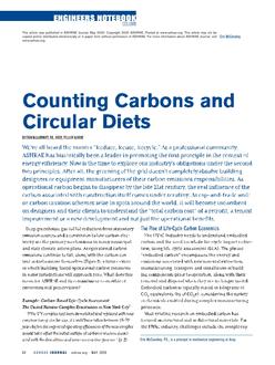 Engineers Notebook: Counting Carbons and Circular Diets