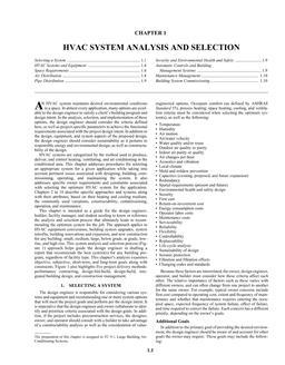 S01 — HVAC System Analysis and Selection (SI)