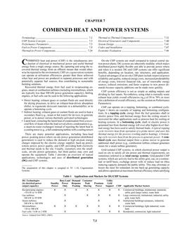 S07 — Combined Heat and Power Systems (SI)